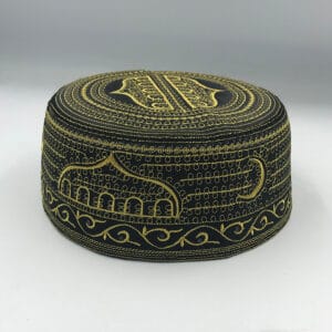 Chapeaux de Prière Musulman Homme – Casquettes Brodées en Coton